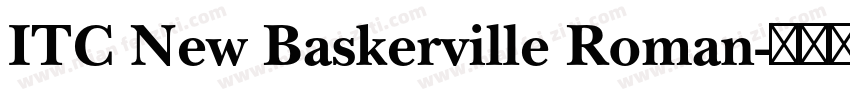 ITC New Baskerville Roman字体转换